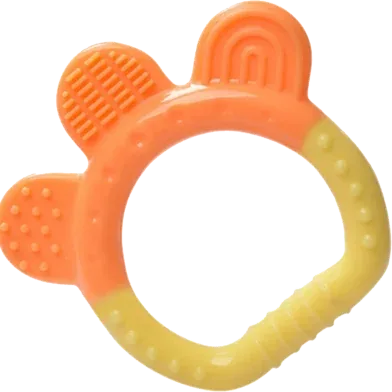 Baby Silicone Hand Teether CN - 1 Pc - Yellow - Rokomari product